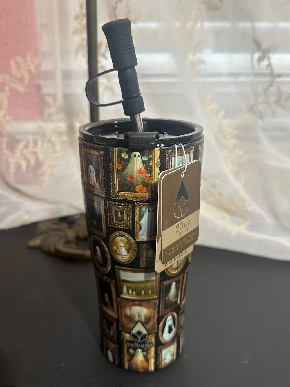 Wellness Halloween ghost pictures tumbler